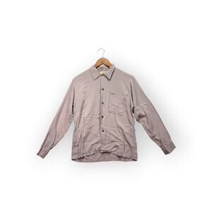 Vintage 60s Matt Andrews Disco Button Embroidered Lion Chest Front Shirt 15- 1/2